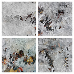 ice texture collage