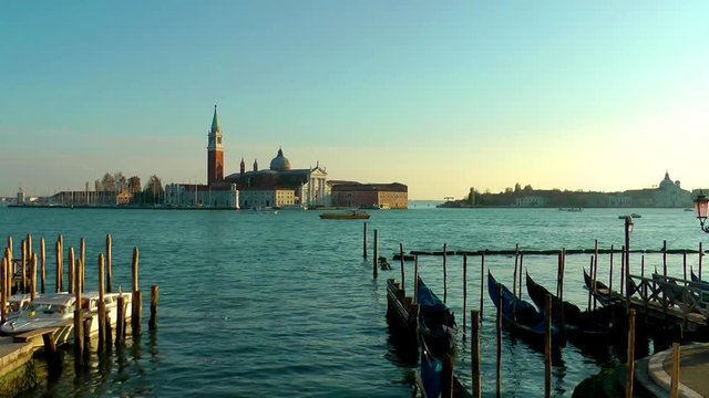 Venice, view to la guidecca with church san giorgio maggiore