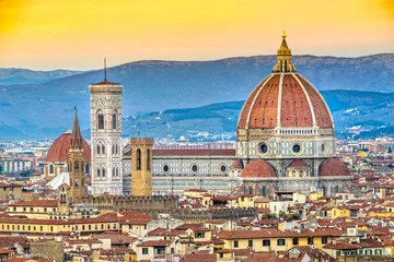 Fotobehang Florence, Duomo and Giotto's Campanile. © Luciano Mortula-LGM