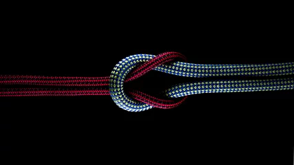 Foto auf Acrylglas knots climbing sailing rope © karlibri