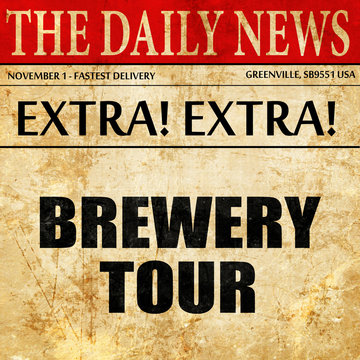 Brewery Tour, Article Text In Newspaper