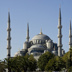 Fototapeta na wymiar La Moschea Blu di Istanbul