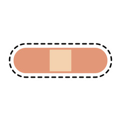 small bandage icon image vector illustration design 