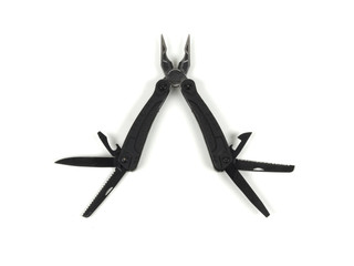Multitool on white background