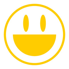 Yellow Icon Smiling Face