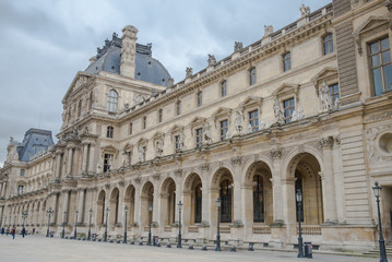 Fototapeta na wymiar Paris, the Louvre, facade