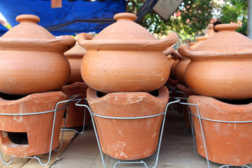 clay pot background