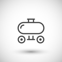Trailer tank line icon
