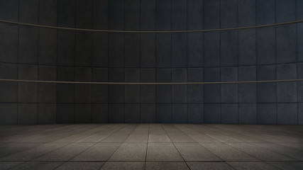 Empty room with light spot,abstract space.3D rendering 