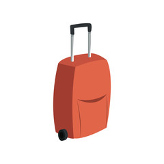 travel suitcase icon over white background. colorful design. vector illustration