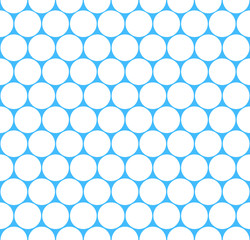 Fototapeta premium Seamless Pattern Grid Circular Shapes