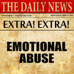 emotional abuse, article text in newspaper