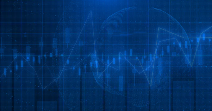 Stock market financial analysis indicator background