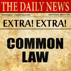 common law, article text in newspaper