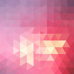 Obraz premium Abstract geometric style red background. Business background Vector illustration. Red, pink, yellow colors.