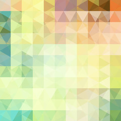 Abstract geometric style background. Business background Vector illustration. Yellow, brown, beige, green colors