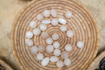 Fossils in  market, morocco
