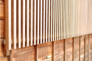 Lattice window in Japanese style, closeup