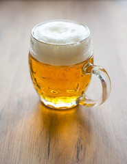 glass of czech premium beer
