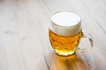 glass of czech premium beer