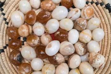 colored onyx easter eggs