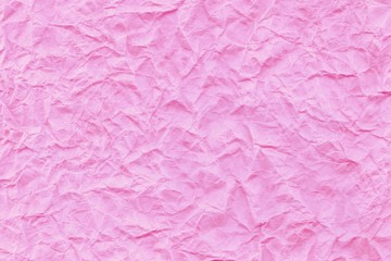 Fototapeta premium Background of pink abstract wrinkled kraft paper