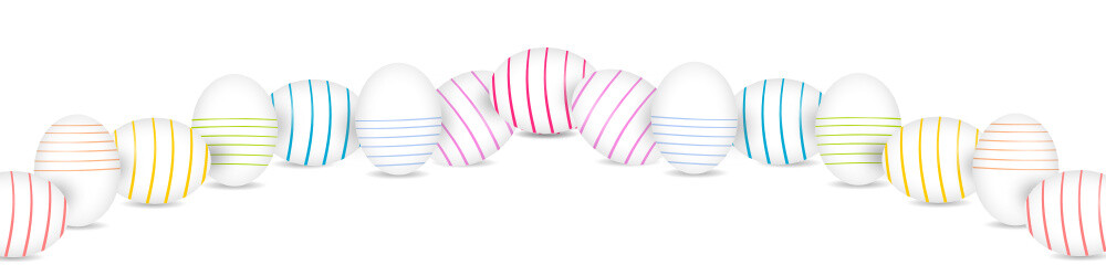 Ostereier Band Banne Streifen Farbig Bunt