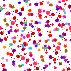 Abstract seamless pattern with color blots