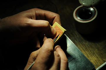 Craft jewelery making.