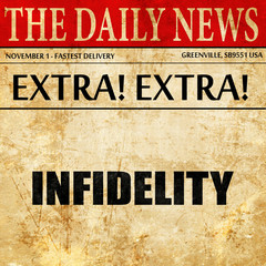 infidelity, article text in newspaper