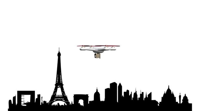 drone au dessus de Paris