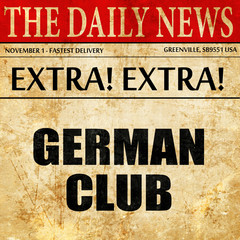 german club, article text in newspaper