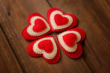hearts, red hearts, Valentine's day
