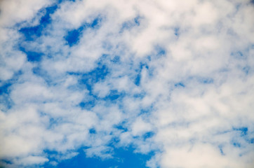 light blue sky and white cloud
