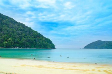 Plakat koh surin island blue sea and sand beach