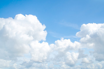 Naklejka na ściany i meble light blue sky and white cloud