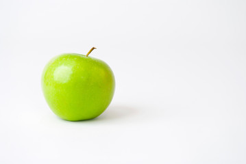 Green Apple Isolated on a White Background