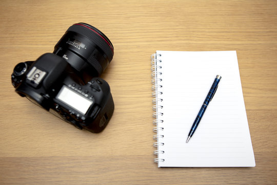 Photographers workstation on foot