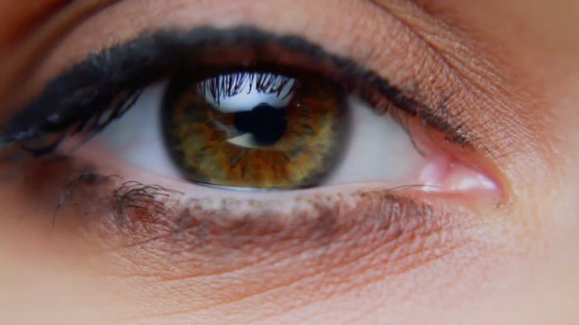 Detail footage of Woman's eye