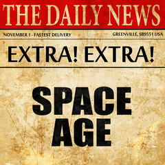 space age, article text in newspaper