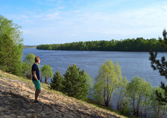 Fototapeta na wymiar lake water nature fishing river rest