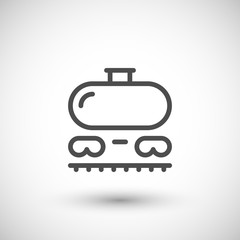 Railroad tank line icon