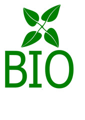 Biological business logo on a white background 