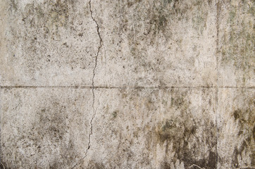 Dirty crack concrete.