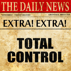 total control, article text in newspaper