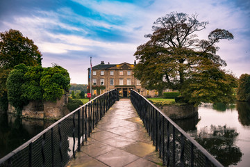 Walton Hall in a scenic setting of rolling parkland with its own