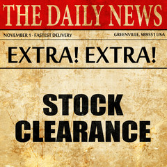 Obraz premium stock clearance, article text in newspaper