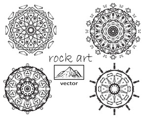 Outline Mandala for coloring book. Decorative round ornament. Anti-stress therapy pattern. Weave design element. Yoga logo, background for meditation poster. Unusual  shape. Oriental vector.