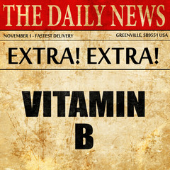 vitamin b, article text in newspaper