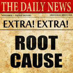 root cause, article text in newspaper